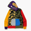 Bape 1st Camo Crazy Shark Full Zip Hoodie Multi