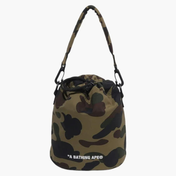 Bape 1st Camo Drawstring Bag Green