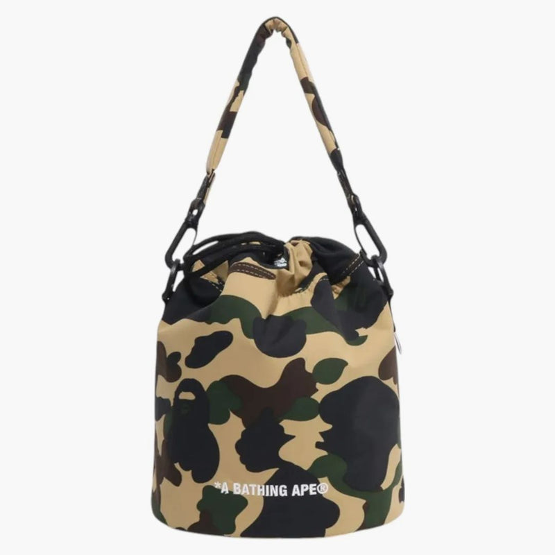 Bape 1st Camo Drawstring Bag Yellow