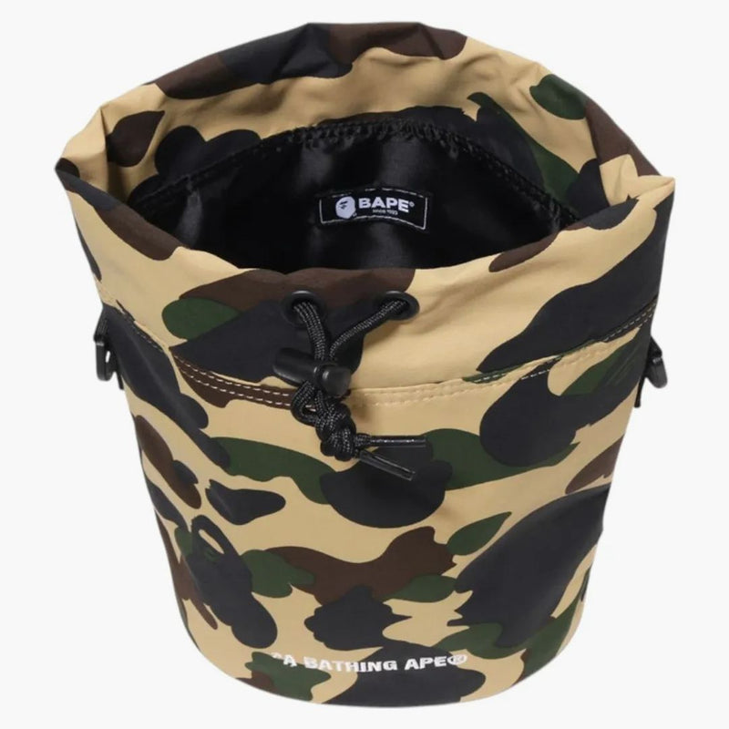Bape 1st Camo Drawstring Bag Yellow