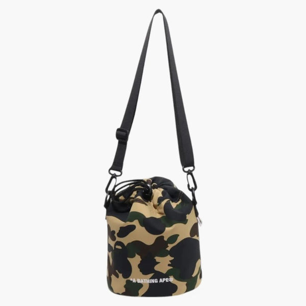 Bape 1st Camo Drawstring Bag Yellow