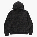 Bape 1st Camo Heavy Wash Cropped Fit Zip Hoodie Black