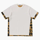 Bape 1st Camo Heavy Washed Blocking Relaxed Fit Tee Ivory