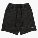 Bape 1st Camo Heavy Washed Relaxed Fit Sweat Shorts Black