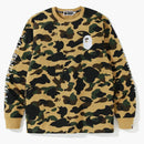 Bape 1st Camo Kanji l/s tea yellow