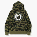 Bape 1st Camo Kanji Pullover Hoodie Green