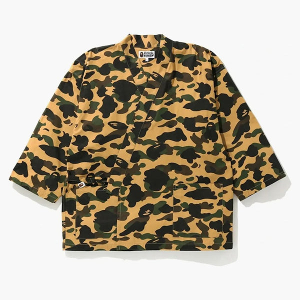 Bape 1st Camo Kimono Shirt Yellow