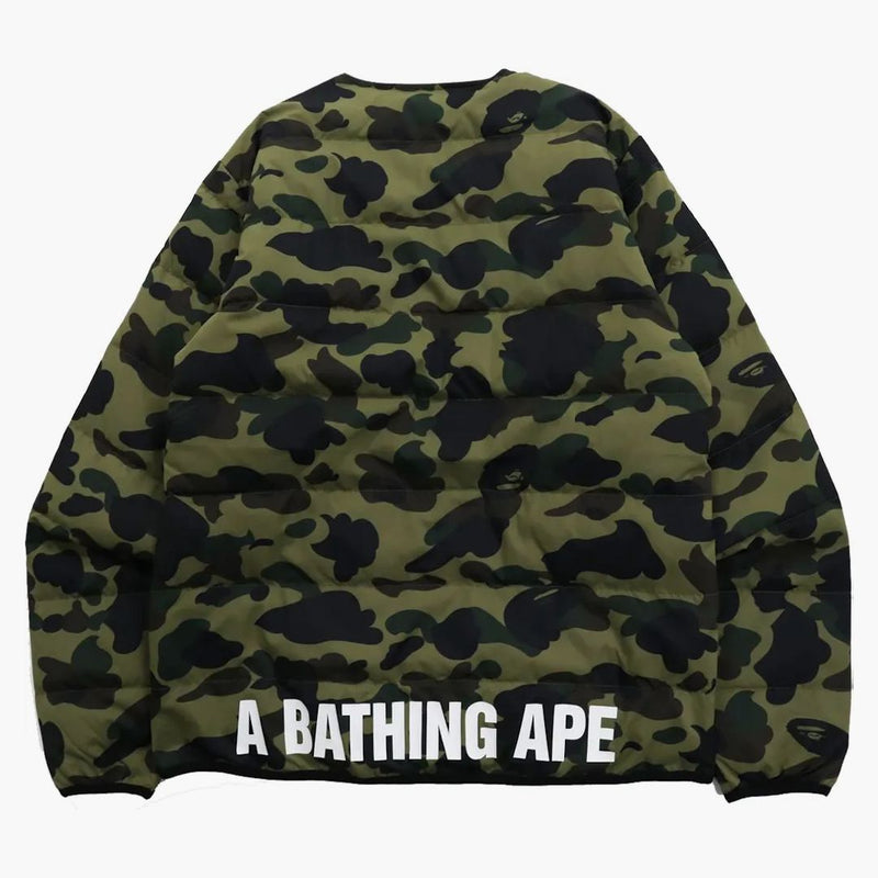 Bape 1st Camo Light Weight Down Jacket (FW21) Green