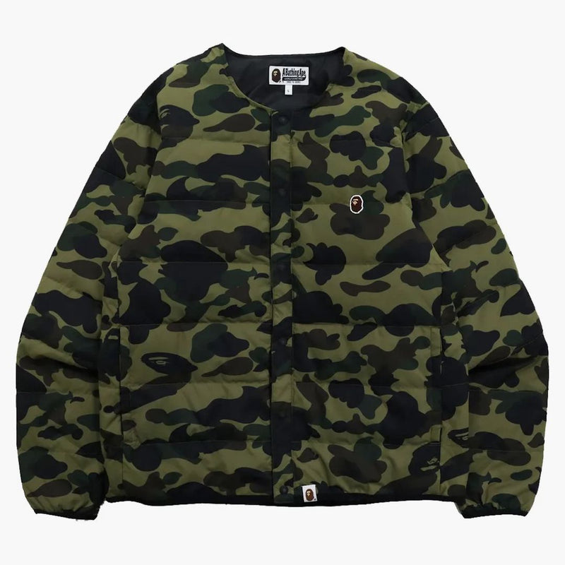 Bape 1st Camo Light Weight Down Jacket (FW21) Green