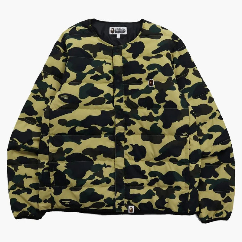 Bape 1st Camo Light Weight Down Jacket (FW21) Yellow