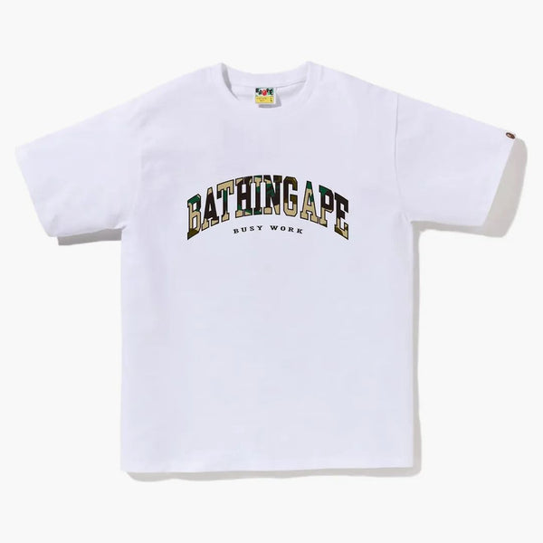 Bape 1st Camo Logo Tee White Yellow