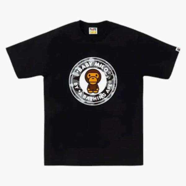 BAPE 1. Camo Milo Busy Busy Works Tea (SS25) Černá/šedá