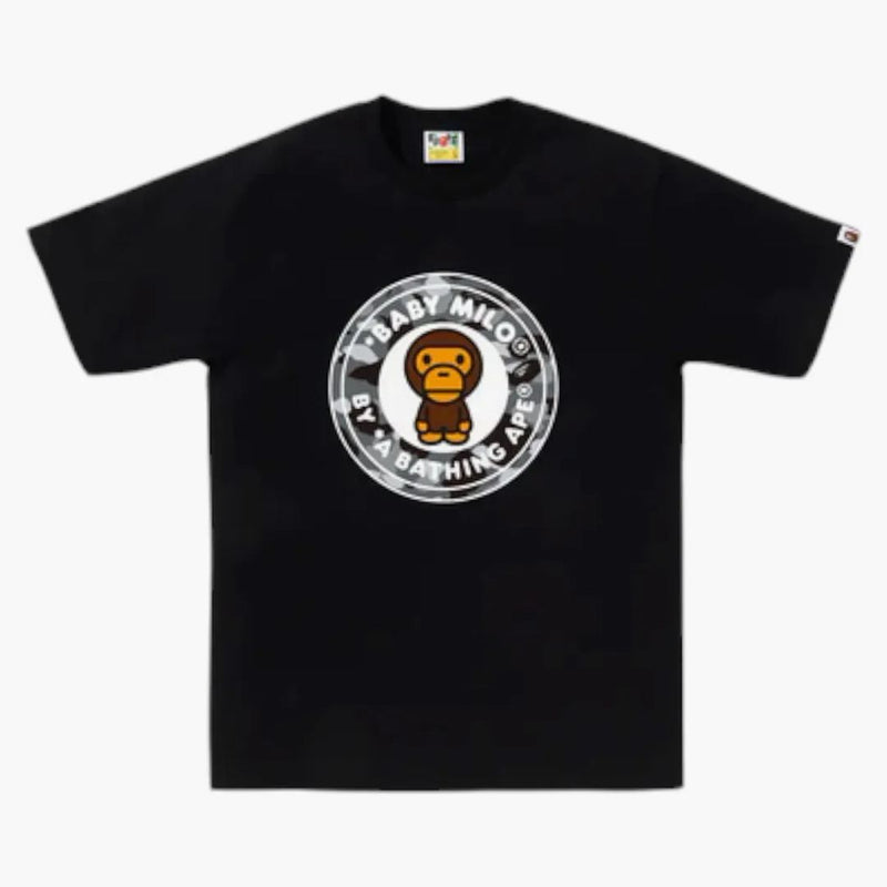 BAPE 1. Camo Milo Busy Busy Works Tea (SS25) Černá/šedá