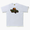 Bape 1st Camo Milo On Bape Tee White/green