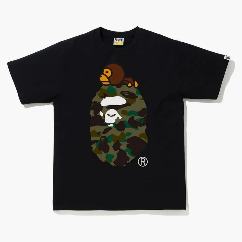 BAPE 1 ° camo Milo su Big Ape Tea (FW21) nero/verde
