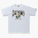 Bape 1st Camo NYC Logo Tee White/Yellow