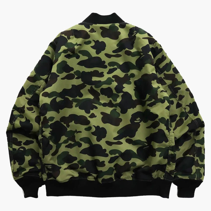 Bape 1st Camo Nylon Till Ma-1 Green