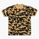 Bape 1st Camo One Point Polo Yellow