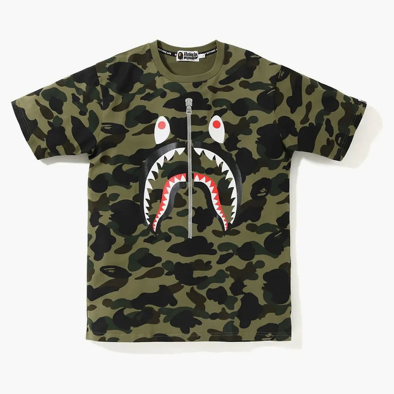 Bape 1st Camo Ponr Shark Tea Green