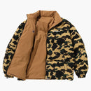 Bape 1st Camo Reversible Down Jacket Yellow