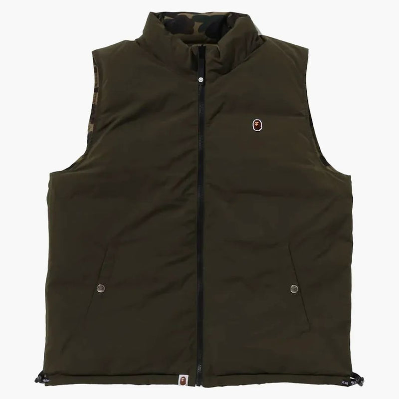 Bape 1st Camo Reversible Down Vest (FW24) Green