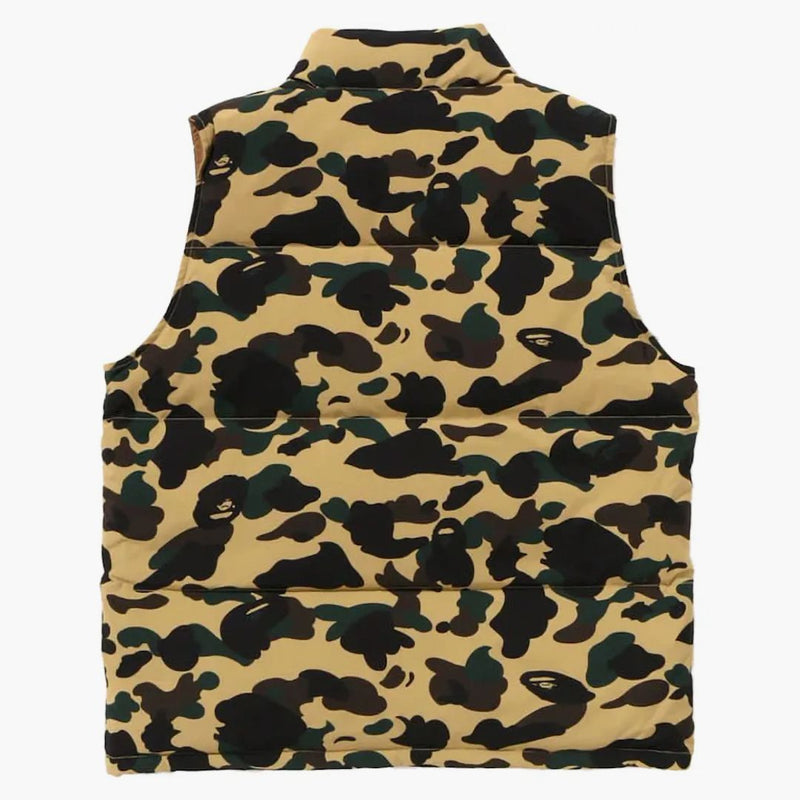 Bape 1st Camo Reversible Down Vest (FW24) Yellow