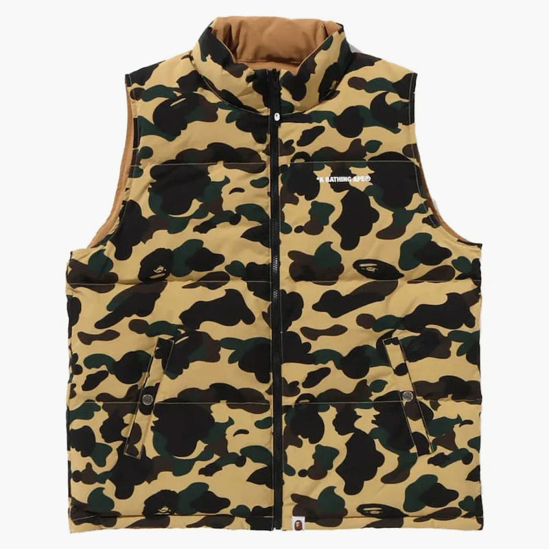 Bape 1st Camo Reversible Down Vest (FW24) Yellow