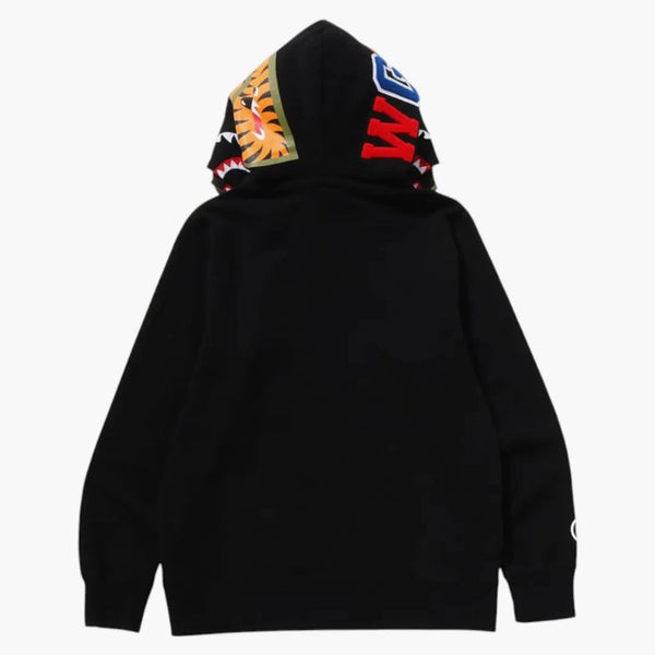 BAPE 1st Camo Shark Full Zip Double Hoodie Black