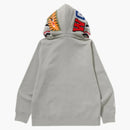 Bape 1st Camo Shark Full Zip Double Hoodie Gray