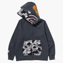 BAPE 1st Camo Shark Full Zip Double Hoodie OlivedRab