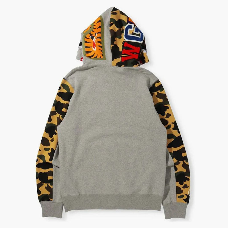 Bape 1st Camo Shark Full Zip Hoodie (FW21) Gray