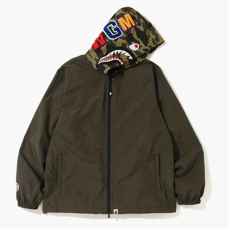 BAPE 1. CAMO SHARK SHARK SHARK SHARK SOUCKE (FW19) Zelená