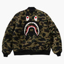 Bape 1st Camo Shark Ma-1 Jacket Green