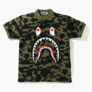 Bape 1st Camo Shark Polo Green