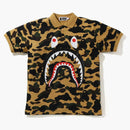 Bape 1st Camo Shark Polo Yellow