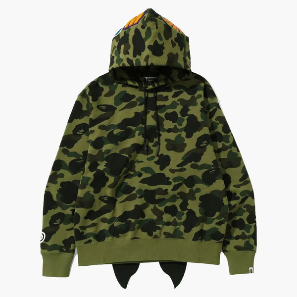 Bape 1st Camo Shark Relaxed Fit Pullover Hoodie Green