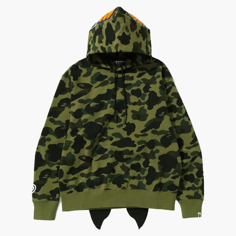 Bape 1st Camo Shark Relaxed Fit Pullover Hoodie Green