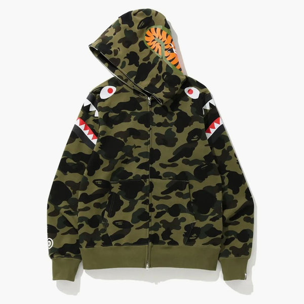 BAPE 1er Camo Shark Shoulder con sujeción con sudadera con sudadera con sudadera con sudadera