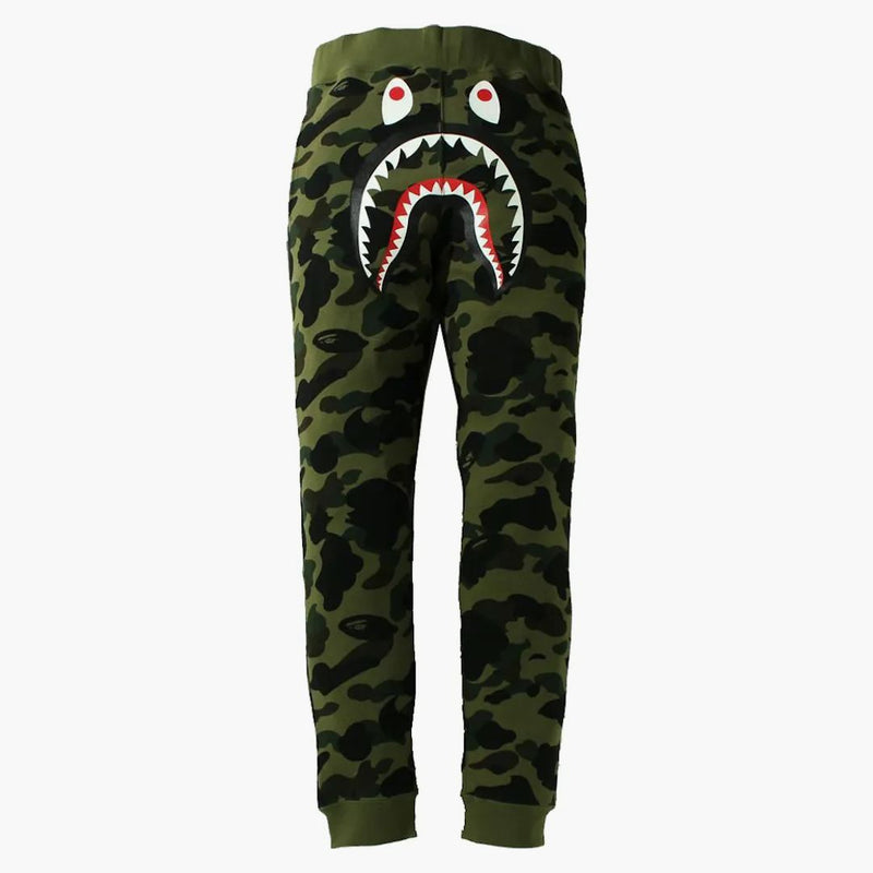 Bape 1st Camo Shark Slim Fit Sweat Pants Green