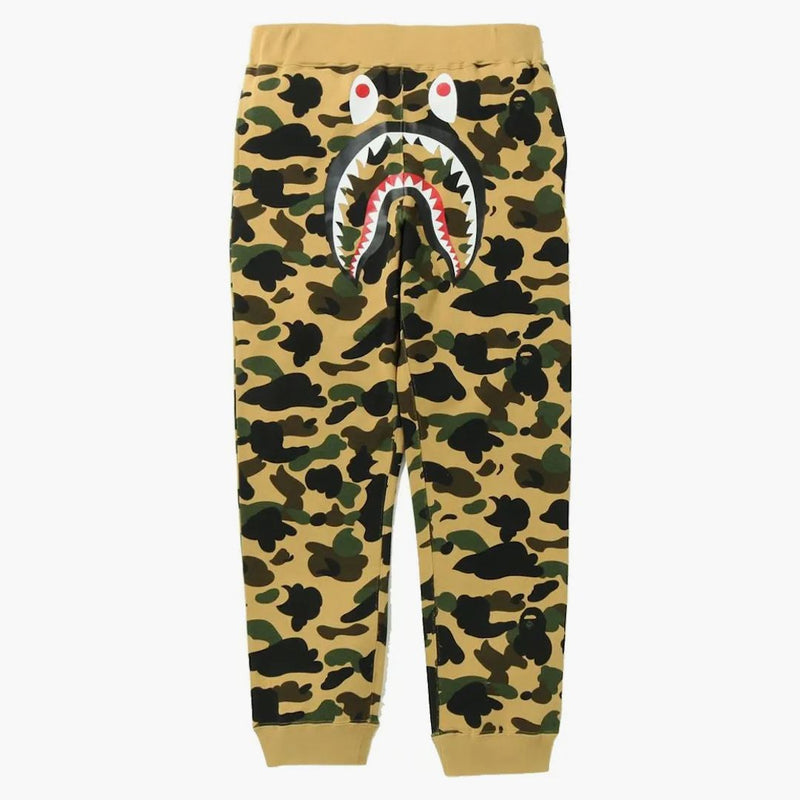 Bape 1st Camo Shark Slim Sweat Pants (ss22) Yellow