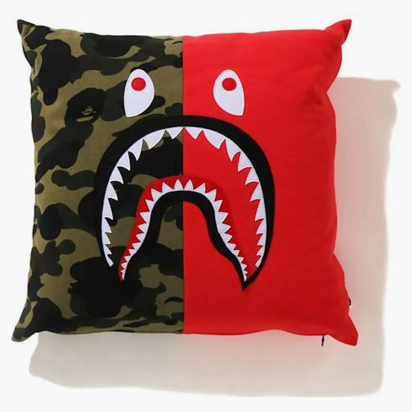 Bape 1st Camo Shark Square Cushion Red