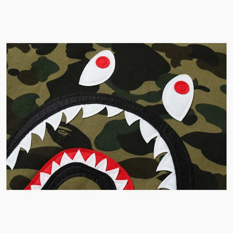 Bape 1st Camo Shark Sweat Ma-1 Olive/Green