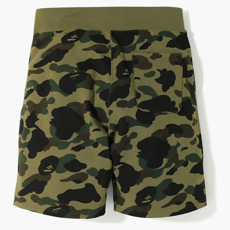 Bape 1st Camo Shark Sweat Shorts Green
