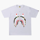 Bape 1st Camo Shark Tee (ss22) White/yellow