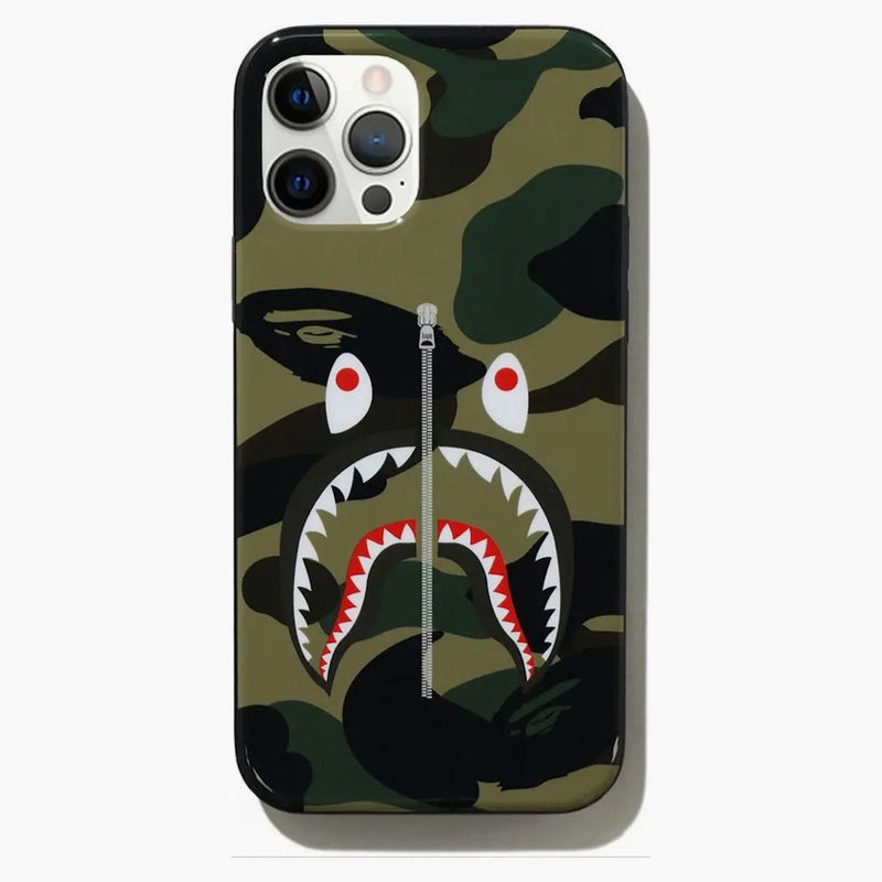 Bape 1st Camo Shark iPhone 12/12 Pro Case Green