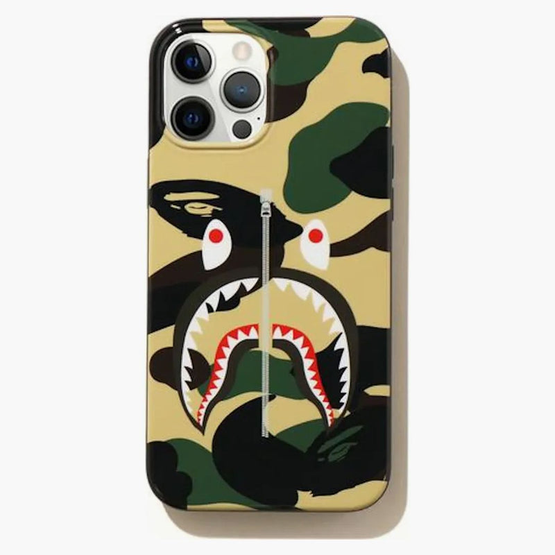 Bape 1st Camo Shark iPhone Pro Max Case Yellow