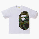 Bape 1st Camo Side Big Ape Head Tee White/green