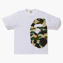 Bape 1st Camo Side Big Ape Head Tee White/yellow