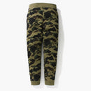 Bape 1st Camo Slim Sweat Pants Green