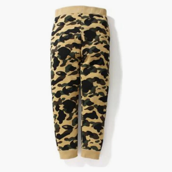 Bape 1st Camo Slim Sweat Pants Yellow